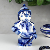 Сувенир &laquo;Пожарный&raquo;, 12 см, гжель