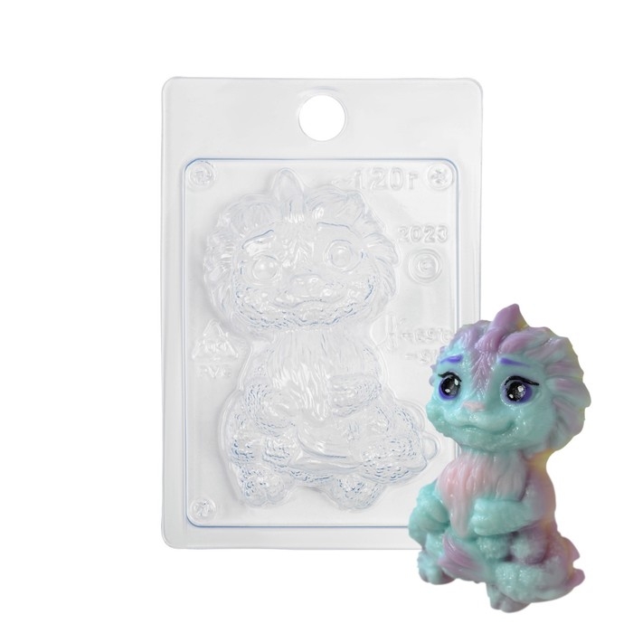 Форма для шоколада пластиковая «Дракончик Мила», размер изделия 10×6,5×3 см, цвет прозрачный Форма для шоколада пластиковая «Дракончик Мила», размер изделия 10×6,5×3 см, цвет прозрачный