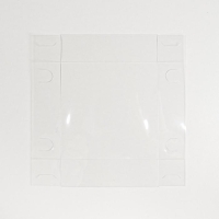 Коробка подарочная для цветов с PVC крышкой, упаковка, &laquo;Счастье ждёт тебя&raquo;, 12 х 12 х 12 см