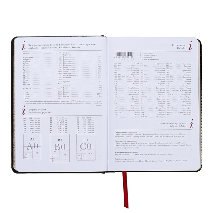 Ежедневник недатированный А5+, 136 листов Sidney Nebraska, твёрдая обложка, искусственная кожа, золотой срез, чёрный