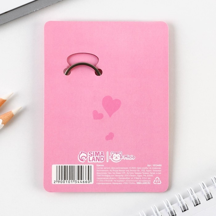 Брелок для ключей &laquo;Only pink&raquo;, 2.5 х 9 см