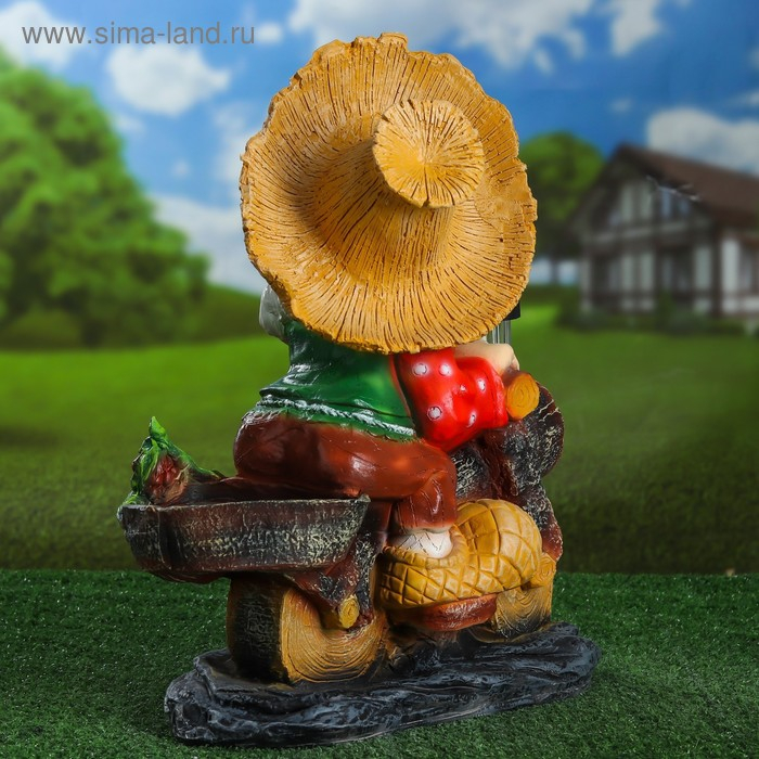 Садовый фонарь Садовый фонарь "Лесовик на велосипеде с фонариком" 50см МИКС