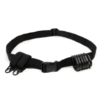 Ремень туристический, с крючками, черный, 140 см Ремень туристический, с крючками, черный, 140 см