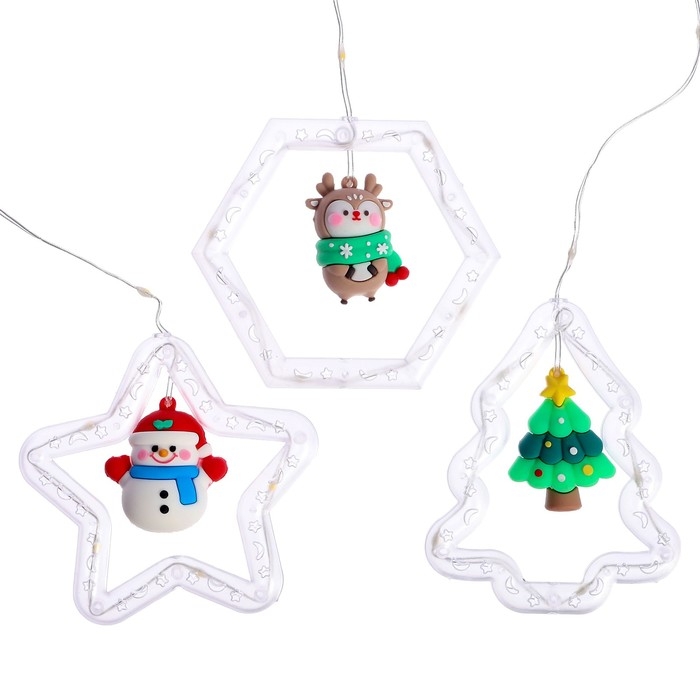 Набор для опытов &laquo;Новогодняя гирлянда&raquo;, 3 фигурки