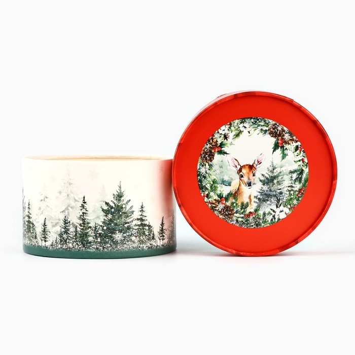 Коробка подарочная «Новогодняя акварель», 12 х 8 см, Новый год Коробка подарочная «Новогодняя акварель», 12 х 8 см, Новый год