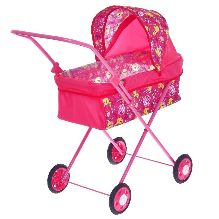 Коляска кукольная № 1, цвета МИКС Коляска кукольная № 1, цвета МИКС
