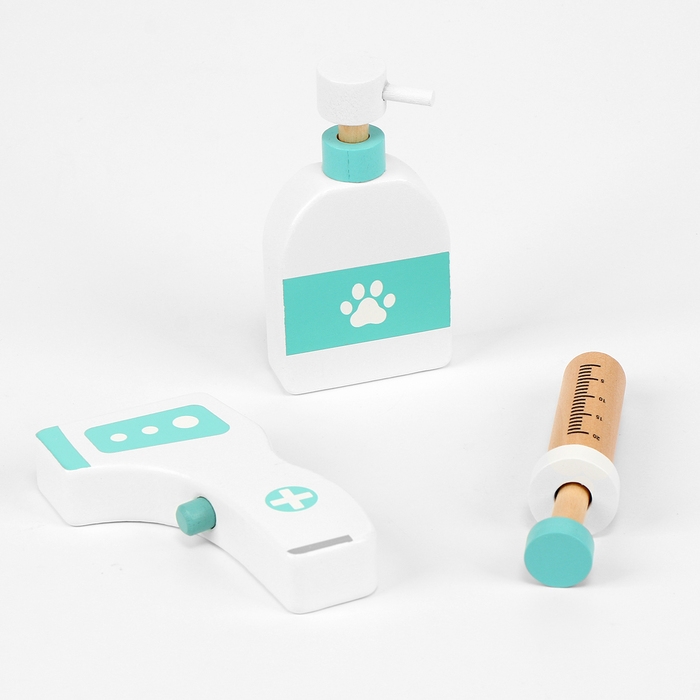 Детский набор доктора &laquo;Ветеринар&raquo;, 20 деталей+собака+сумка, 19х24х15 см