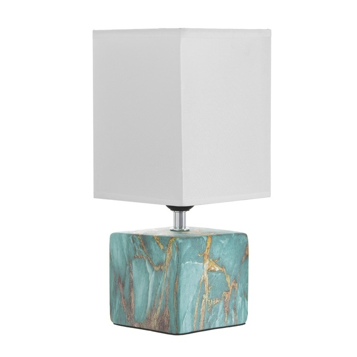 Настольная лампа "Сафари" Е27 40Вт лазурный 12,5х12,5х29 см RISALUX