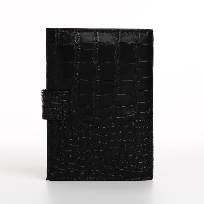 Обложка для документов 2 в 1: автодокументы, паспорт, цвет чёрный Обложка для документов 2 в 1: автодокументы, паспорт, цвет чёрный