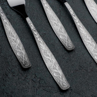 Набор столовых вилок &laquo;Уралочка&raquo;, h=20 см, толщина 2 мм, 6 шт, цвет серебряный