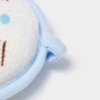 Мочалка детская для купания Доляна &laquo;Мышонок&raquo;, d=11.5 см, голубой