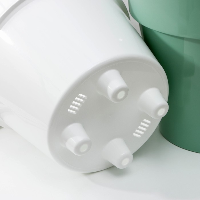 Кашпо для цветов со вставкой &laquo;Порто&raquo;, 9 л, цвет нефрит