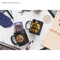 Кружка керамическая &laquo;Лучший мужчина&raquo;, 300 мл, цвет чёрный