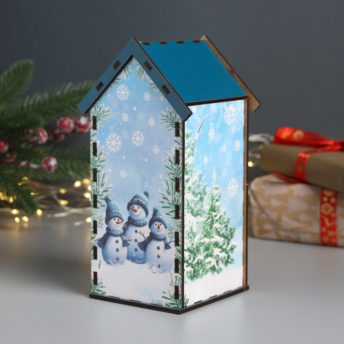 Новогодний чайный домик Новогодний чайный домик "Не переставайте верить" 20х10,5х10 см