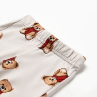 Пижама детская (рубашка и брюки) KAFTAN "Мишка в шарфе" р.34 (122-128)