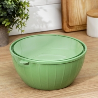 Салатник с крышкой «Fiesta», 2,8 л, цвет МИКС Салатник с крышкой «Fiesta», 2,8 л, цвет МИКС