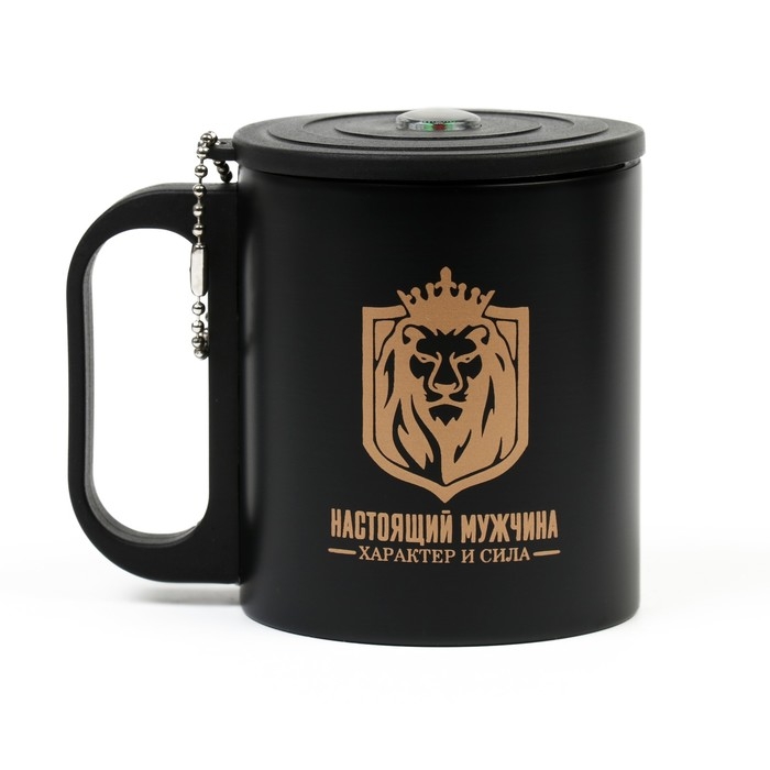 Термокружка, 180 мл, Туризм Термокружка, 180 мл, Туризм "Настоящий мужчина", сохраняет тепло 2 ч, компас