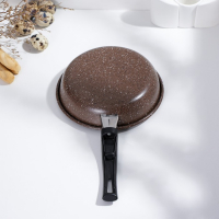 Сковорода Rock, d=17 см, пластиковая ручка, антипригарное покрытие, цвет коричневый Сковорода Rock, d=17 см, пластиковая ручка, антипригарное покрытие, цвет коричневый