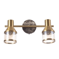 Спот "Никс" 2x40Вт E14 Бронза, черный мрамор 30х18х16см Спот "Никс" 2x40Вт E14 Бронза, черный мрамор 30х18х16см