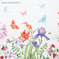 Фартук "Этель" Луговые цветы 70х60 см см, 100% хлопок, саржа 190 гр/м2