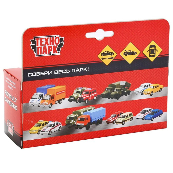 Машина металл «Renault Sandero такси» 12см, открываются двери, инерционная Машина металл «Renault Sandero такси» 12см, открываются двери, инерционная