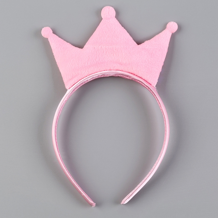 Карнавальный набор &laquo;Стильная принцесса&raquo;: ободок, платье розовое с короной, рост 104 см