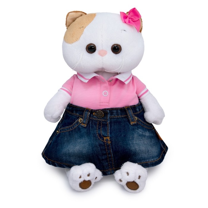 Мягкая игрушка &laquo;Ли-Ли в джинсовой юбке и футболке поло&raquo;, 24 см