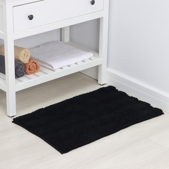 Коврик для дома LaDо́m, букли, плотность 1900 г, 50×80 см, цвет графитовый Коврик для дома LaDо́m, букли, плотность 1900 г, 50×80 см, цвет графитовый