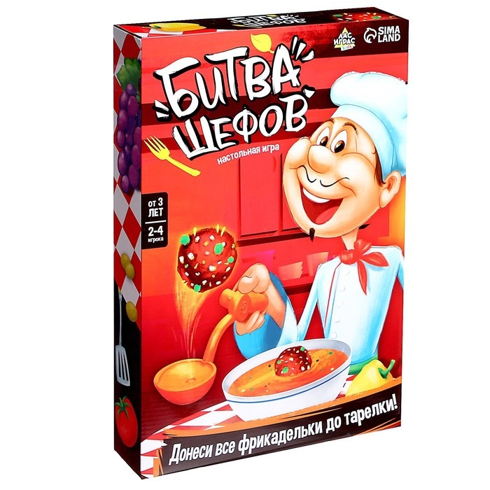 Настольная игра &laquo;Битва шефов&raquo;, 2-4 игрока, 3+