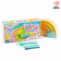 Набор для раскопок &laquo;Магия радуги&raquo;, гипсовая радуга, инструменты, 5+