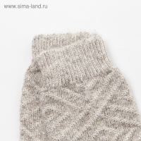 Носки мужские шерстяные, цвет бежевый, размер 27