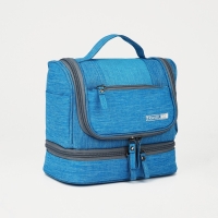 Косметичка 2 отдела на молнии, цвет голубой Косметичка 2 отдела на молнии, цвет голубой