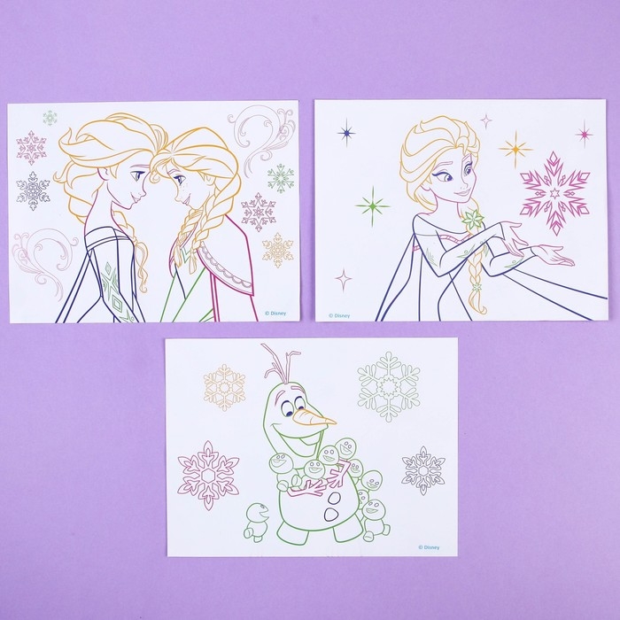 3D-планшет для рисования «Холодное сердце», неоновые маркеры, световые эффекты, с карточками 3D-планшет для рисования «Холодное сердце», неоновые маркеры, световые эффекты, с карточками