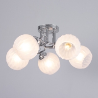 Люстра "Селена" 5х40Вт Е27 Хром 52х52х21см Люстра "Селена" 5х40Вт Е27 Хром 52х52х21см