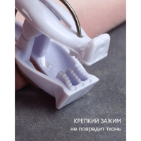 Прищепки бельевые «Коты», 7 см, 4 шт, цвет белый Прищепки бельевые «Коты», 7 см, 4 шт, цвет белый