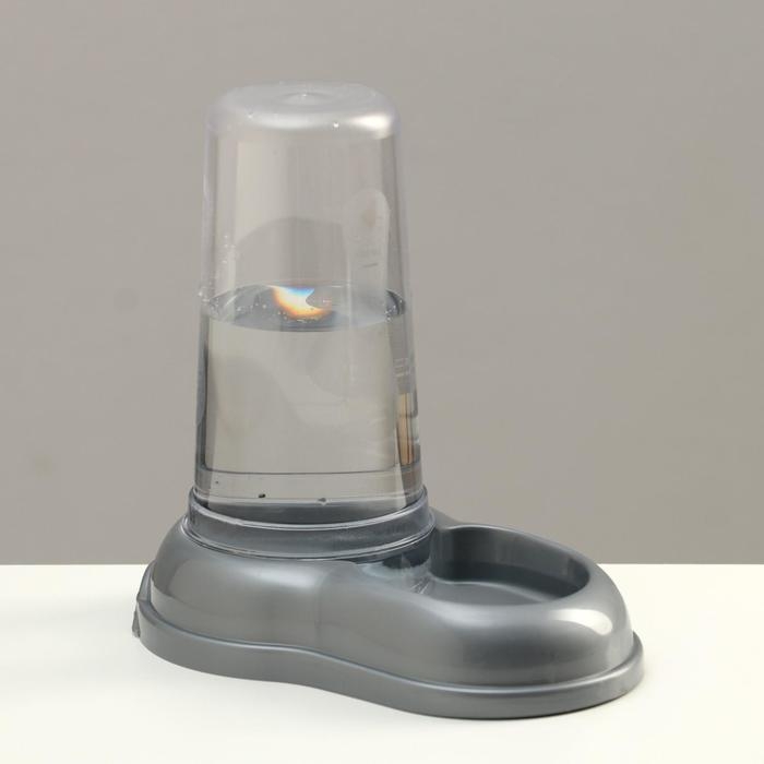 Автопоилка/автокормушка 0,6 л, серая перламутр Автопоилка/автокормушка 0,6 л, серая перламутр