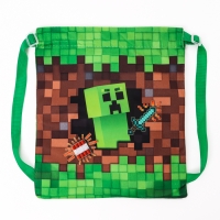 Сумка детская &laquo;Майнкрафт&raquo;, 35 &times; 30 см, цвет зелёный