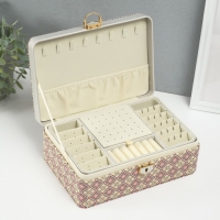 Шкатулка кожзам для украшений "Мозаика из плитки" зелёная 16,3х24х8,5 см Шкатулка кожзам для украшений "Мозаика из плитки" зелёная 16,3х24х8,5 см