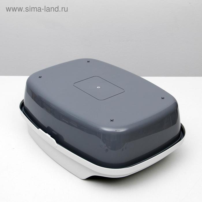 Туалет Туалет "Айша" М с бортом 53 х 39 х 21 см, серый