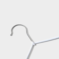 Плечики - вешалки для одежды Доляна, 29,5&times;17,5 см, 10 шт, детские, антискользящее покрытие, цвет белый