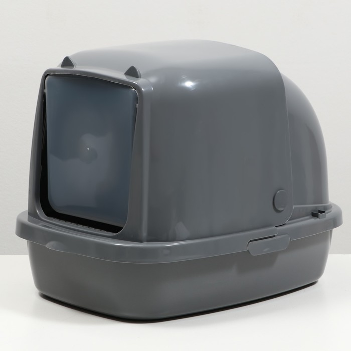 Туалет закрытый «Айша» 53 х 41 х 40 см, серый FIX Туалет закрытый «Айша» 53 х 41 х 40 см, серый FIX