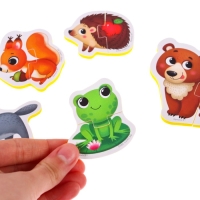 Мягкий пазл для малышей &laquo;Лесные зверята&raquo;, 5 пазлов, Крошка Я