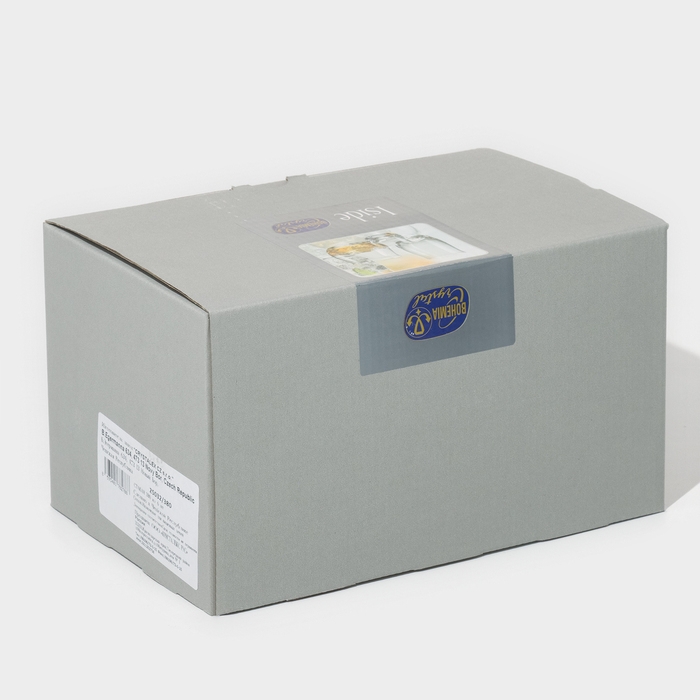 Набор стеклянных стаканов для воды &laquo;Анжела&raquo;, 380 мл, 6 шт