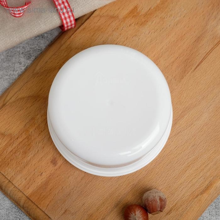 Ланч-бокс круглый FoodVibes &laquo;Творчество требует смелости&raquo;, 300 мл