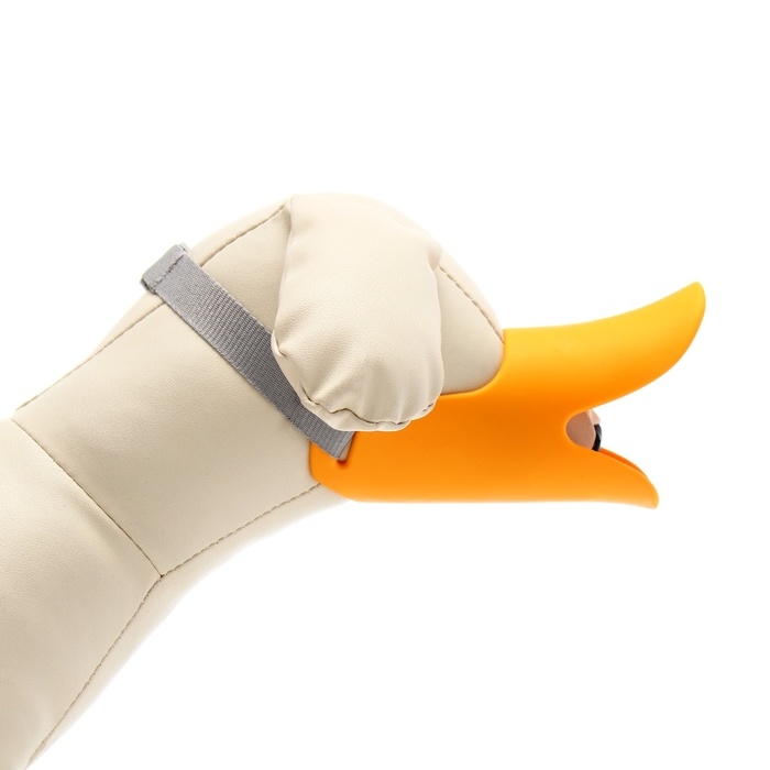 Намордник силиконовый фиксирующий, размер L (ОМ 17 см, ОШ 19-35 см), оранжевый Намордник силиконовый фиксирующий, размер L (ОМ 17 см, ОШ 19-35 см), оранжевый