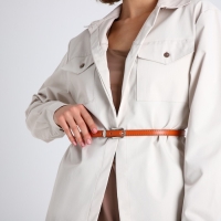 Ремень женский, ширина 1.4 см, винт, пряжка металл, цвет рыжий Ремень женский, ширина 1.4 см, винт, пряжка металл, цвет рыжий