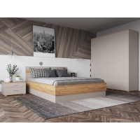 Комод Афина, 922х426х760, Дуб крафт золотой/Кашемир