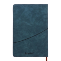 Ежедневник недатированный, А5, 140л, клетка, обл.кожзам, Стиль, темно-серый