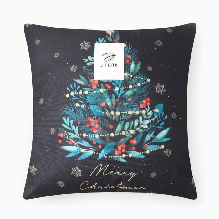 Подушка новогодняя Этель &laquo;Новогодний шар&raquo;, 40*40 см, 100% п/э, велюр