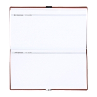 Еженедельник датир 2025г 175х95мм мягк обл иск кож 64л ESCALADA, бл тис, бл 70 г/м&sup2;,кор-ый